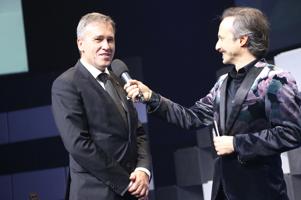 110 Jahre Sturmgeist Gala
110 Jahre Sturmgeist Gala, Helmut List Halle Graz, 03.12.2019.

Foto zeigt Christian Jauk (Praesident Sturm) und Michael Ostrowski (Moderator)
