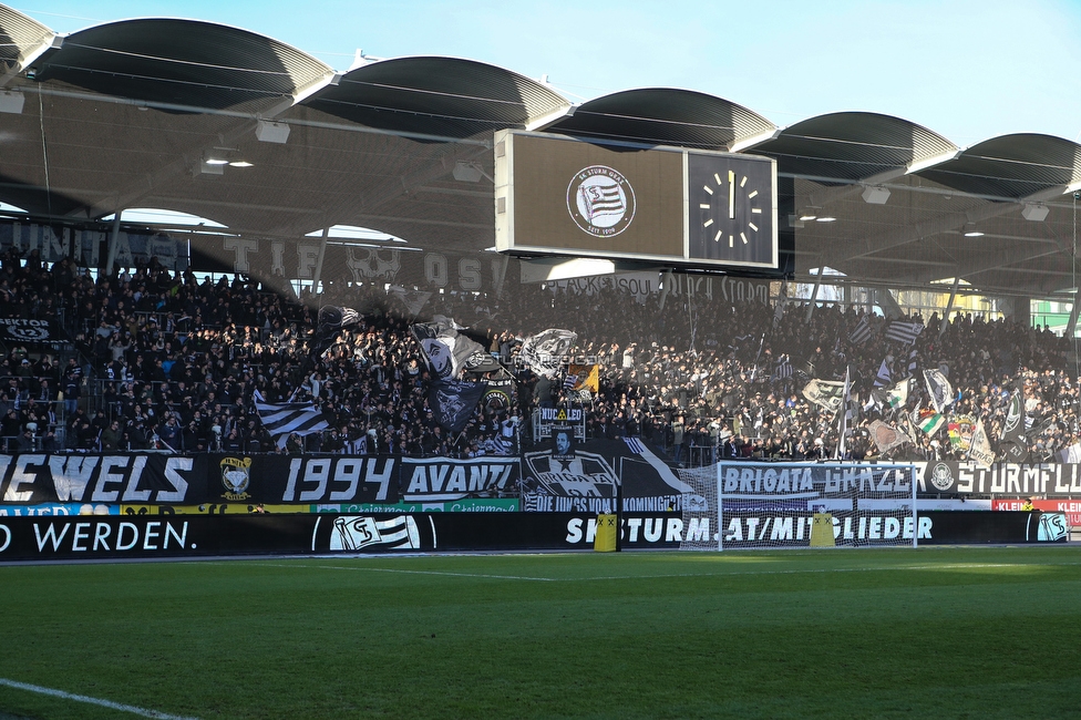 Sturm Graz - Altach
Oesterreichische Fussball Bundesliga, 17. Runde, SK Sturm Graz - SCR Altach, Stadion Liebenau Graz, 08.12.2019. 

Foto zeigt Fans von Sturm
