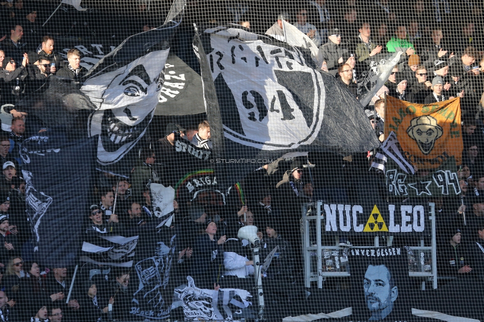 Sturm Graz - Altach
Oesterreichische Fussball Bundesliga, 17. Runde, SK Sturm Graz - SCR Altach, Stadion Liebenau Graz, 08.12.2019. 

Foto zeigt Fans von Sturm
Schlüsselwörter: brigata