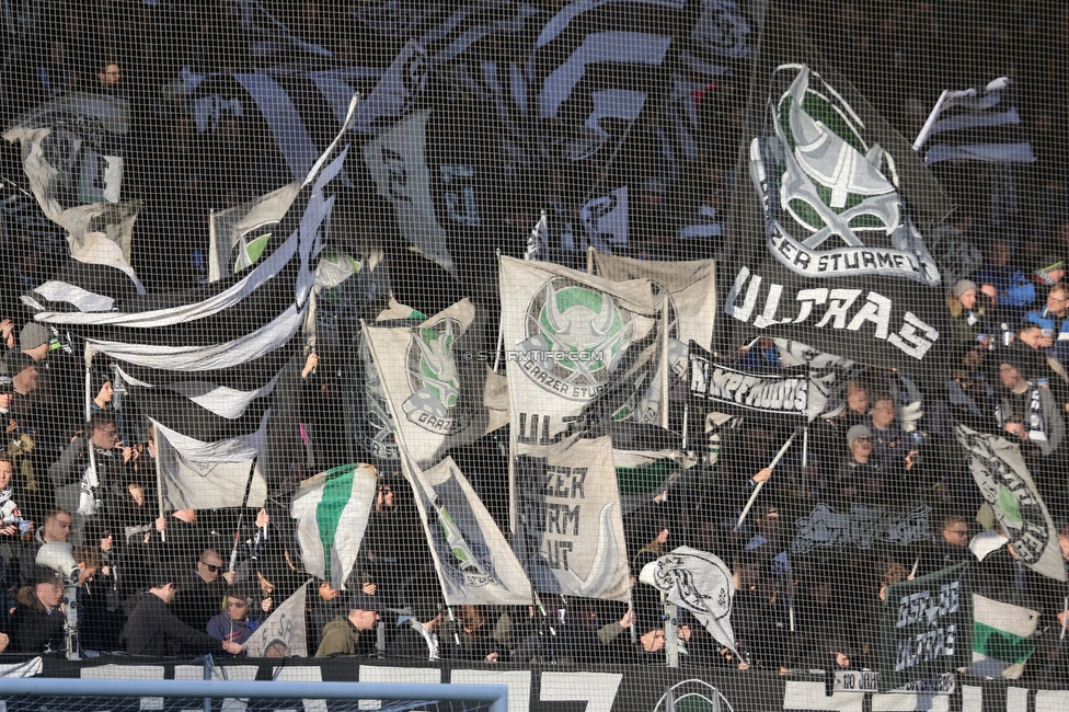 Sturm Graz - Altach
Oesterreichische Fussball Bundesliga, 17. Runde, SK Sturm Graz - SCR Altach, Stadion Liebenau Graz, 08.12.2019. 

Foto zeigt Fans von Sturm
Schlüsselwörter: sturmflut