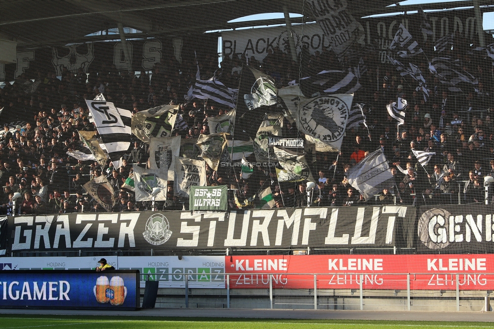 Sturm Graz - Altach
Oesterreichische Fussball Bundesliga, 17. Runde, SK Sturm Graz - SCR Altach, Stadion Liebenau Graz, 08.12.2019. 

Foto zeigt Fans von Sturm
Schlüsselwörter: sturmflut