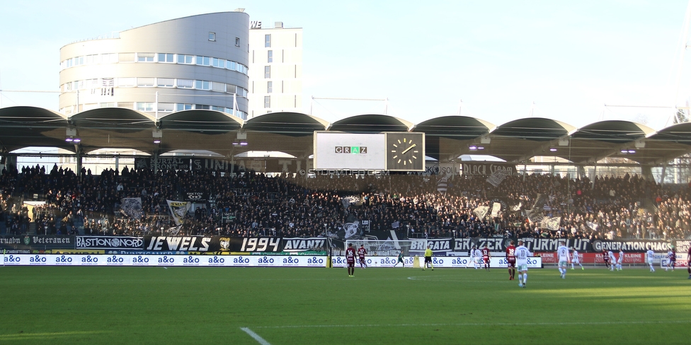 Sturm Graz - Altach
Oesterreichische Fussball Bundesliga, 17. Runde, SK Sturm Graz - SCR Altach, Stadion Liebenau Graz, 08.12.2019. 

Foto zeigt Fans von Sturm
