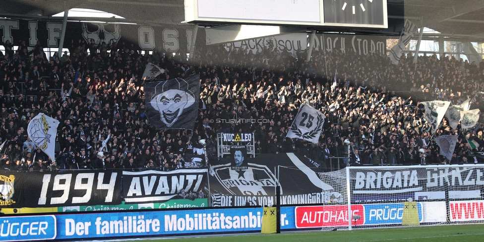 Sturm Graz - Altach
Oesterreichische Fussball Bundesliga, 17. Runde, SK Sturm Graz - SCR Altach, Stadion Liebenau Graz, 08.12.2019. 

Foto zeigt Fans von Sturm
