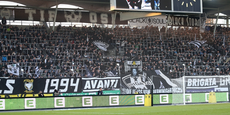 Sturm Graz - Altach
Oesterreichische Fussball Bundesliga, 17. Runde, SK Sturm Graz - SCR Altach, Stadion Liebenau Graz, 08.12.2019. 

Foto zeigt Fans von Sturm
