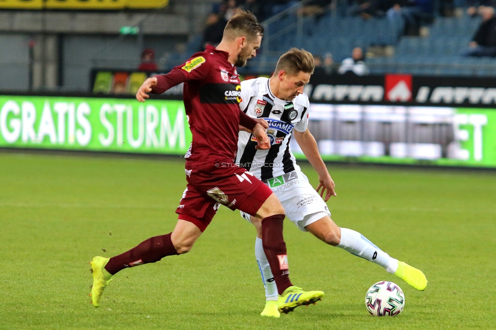 Sturm Graz - Altach
Oesterreichische Fussball Bundesliga, 17. Runde, SK Sturm Graz - SCR Altach, Stadion Liebenau Graz, 08.12.2019. 

Foto zeigt Thorsten Roecher (Sturm)
