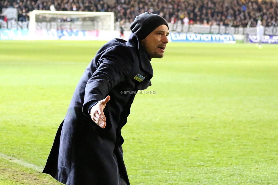 LASK - Sturm Graz
Oesterreichische Fussball Bundesliga, 18. Runde, LASK - SK Sturm Graz, Waldstadion Pasching, 15.12.2019. 

Foto zeigt Nestor El Maestro (Cheftrainer Sturm)
