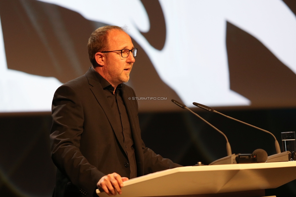 Sturm Graz Generalversammlung
SK Sturm Graz Generalversammlung, Raiffeisen Landesbank Raaba, 31.01.2020. 

Foto zeigt Guenter Kreissl (sportl. Geschaeftsfuehrer Sturm)
