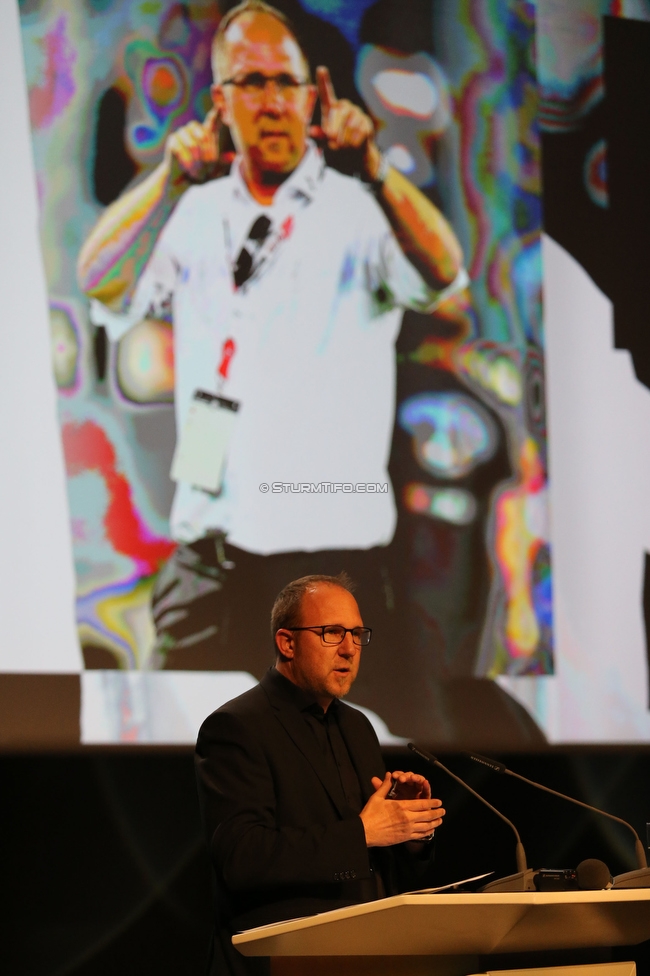 Sturm Graz Generalversammlung
SK Sturm Graz Generalversammlung, Raiffeisen Landesbank Raaba, 31.01.2020. 

Foto zeigt Guenter Kreissl (sportl. Geschaeftsfuehrer Sturm)
