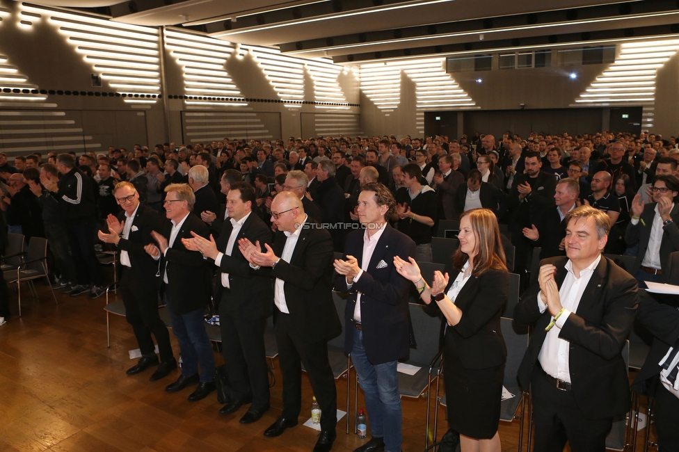 Sturm Graz Generalversammlung
SK Sturm Graz Generalversammlung, Raiffeisen Landesbank Raaba, 31.01.2020. 

Foto zeigt Mitglieder von Sturm
