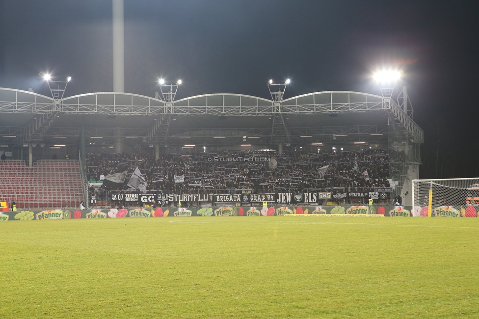 LASK - Sturm Graz
OEFB Cup, Viertelfinale, LASK - SK Sturm Graz, Stadion Gugl Linz, 08.02.2020. 

Foto zeigt Fans von Sturm
