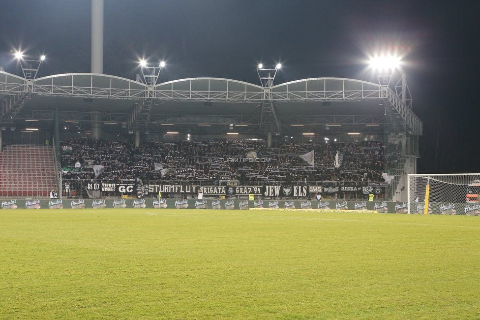 LASK - Sturm Graz
OEFB Cup, Viertelfinale, LASK - SK Sturm Graz, Stadion Gugl Linz, 08.02.2020. 

Foto zeigt Fans von Sturm
