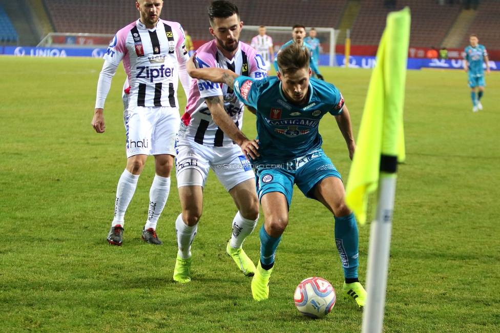 LASK - Sturm Graz
OEFB Cup, Viertelfinale, LASK - SK Sturm Graz, Stadion Gugl Linz, 08.02.2020. 

Foto zeigt Thorsten Roecher (Sturm)
