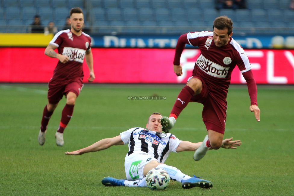 Sturm Graz - Mattersburg
Oesterreichische Fussball Bundesliga, 19. Runde, SK Sturm Graz - SV Mattersburg, Stadion Liebenau Graz, 16.02.2020. 

Foto zeigt Lukas Jaeger (Sturm)
