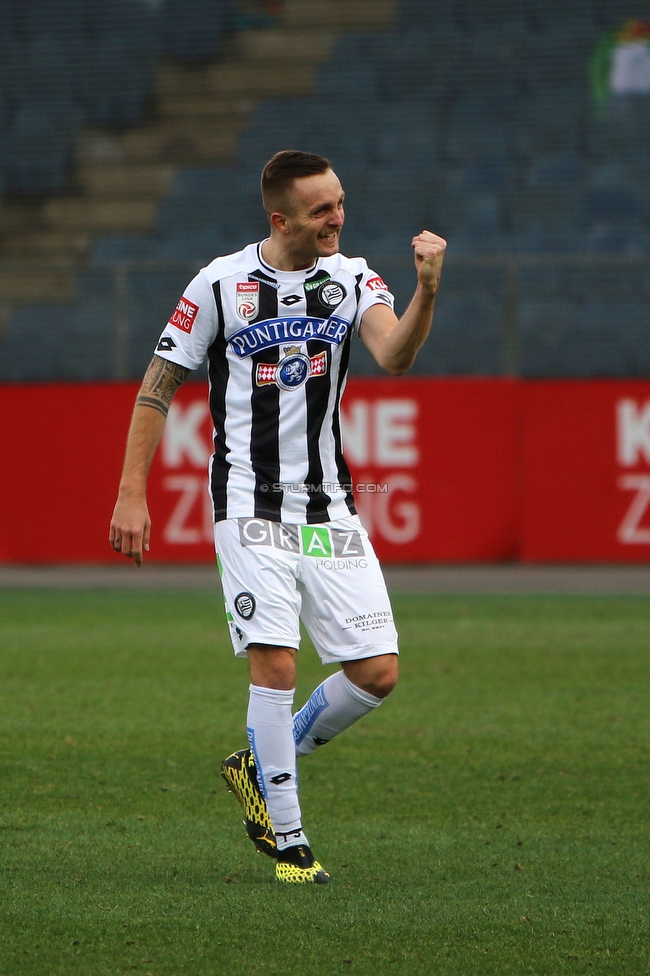 Sturm Graz - Mattersburg
Oesterreichische Fussball Bundesliga, 19. Runde, SK Sturm Graz - SV Mattersburg, Stadion Liebenau Graz, 16.02.2020. 

Foto zeigt Jakob Jantscher (Sturm)
Schlüsselwörter: torjubel