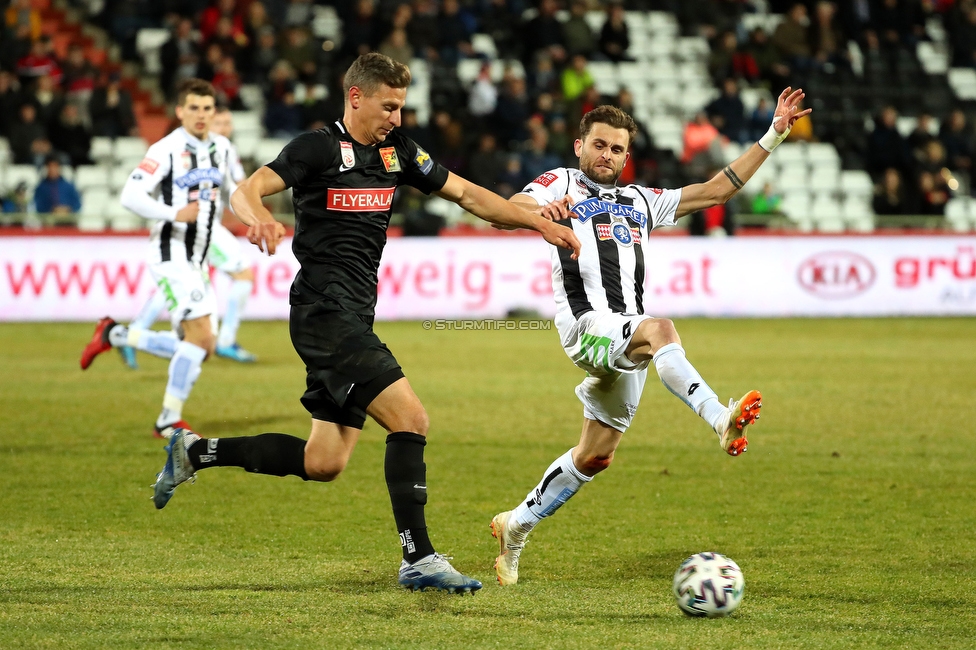 Admira Wacker - Sturm Graz
Oesterreichische Fussball Bundesliga, 20. Runde, FC Admira Wacker - SK Sturm Graz, Stadion Suedstadt Maria Enzersdorf, 22.02.2020. 

Foto zeigt Philipp Huspek (Sturm)
