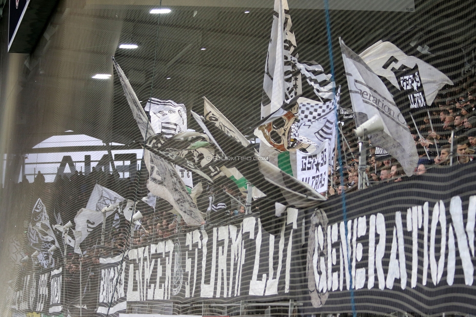 Sturm Graz - Austria Wien
Oesterreichische Fussball Bundesliga, 21. Runde, SK Sturm Graz - FK Austria Wien, Stadion Liebenau Graz, 01.03.2020. 

Foto zeigt Fans von Sturm
Schlüsselwörter: generationchaos sturmflut