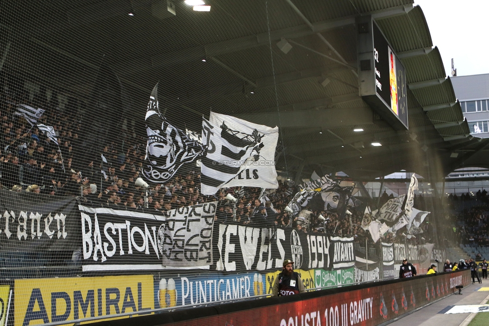 Sturm Graz - Austria Wien
Oesterreichische Fussball Bundesliga, 21. Runde, SK Sturm Graz - FK Austria Wien, Stadion Liebenau Graz, 01.03.2020. 

Foto zeigt Fans von Sturm
