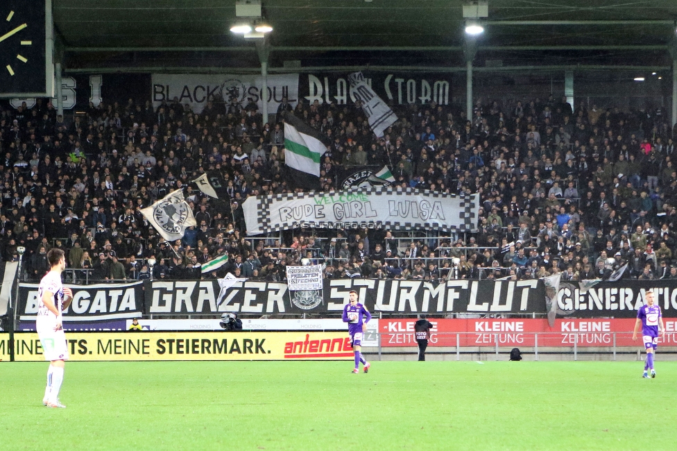 Sturm Graz - Austria Wien
Oesterreichische Fussball Bundesliga, 21. Runde, SK Sturm Graz - FK Austria Wien, Stadion Liebenau Graz, 01.03.2020. 

Foto zeigt Fans von Sturm mit einem Spruchband
Schlüsselwörter: baby sturmflut