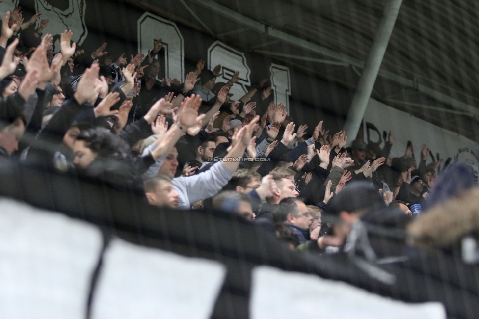 Sturm Graz - Austria Wien
Oesterreichische Fussball Bundesliga, 21. Runde, SK Sturm Graz - FK Austria Wien, Stadion Liebenau Graz, 01.03.2020. 

Foto zeigt Fans von Sturm
