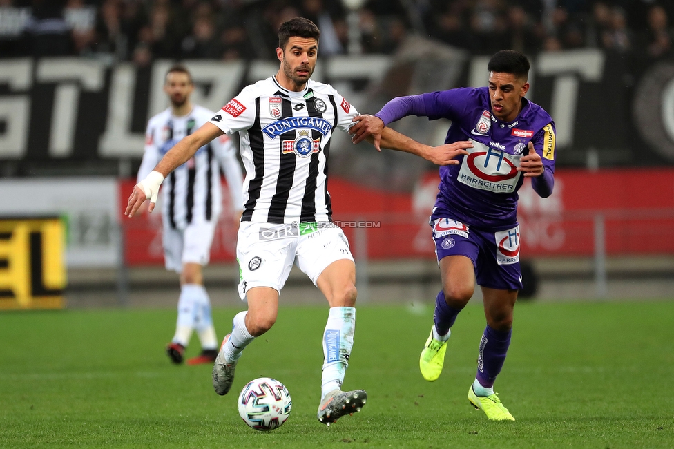 Sturm Graz - Austria Wien
Oesterreichische Fussball Bundesliga, 21. Runde, SK Sturm Graz - FK Austria Wien, Stadion Liebenau Graz, 01.03.2020. 

Foto zeigt Juan Dominguez (Sturm)
