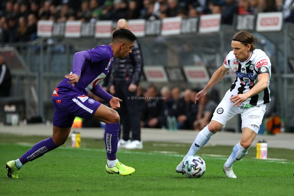 Sturm Graz - Austria Wien
Oesterreichische Fussball Bundesliga, 21. Runde, SK Sturm Graz - FK Austria Wien, Stadion Liebenau Graz, 01.03.2020. 

Foto zeigt Stefan Hierlaender (Sturm)
