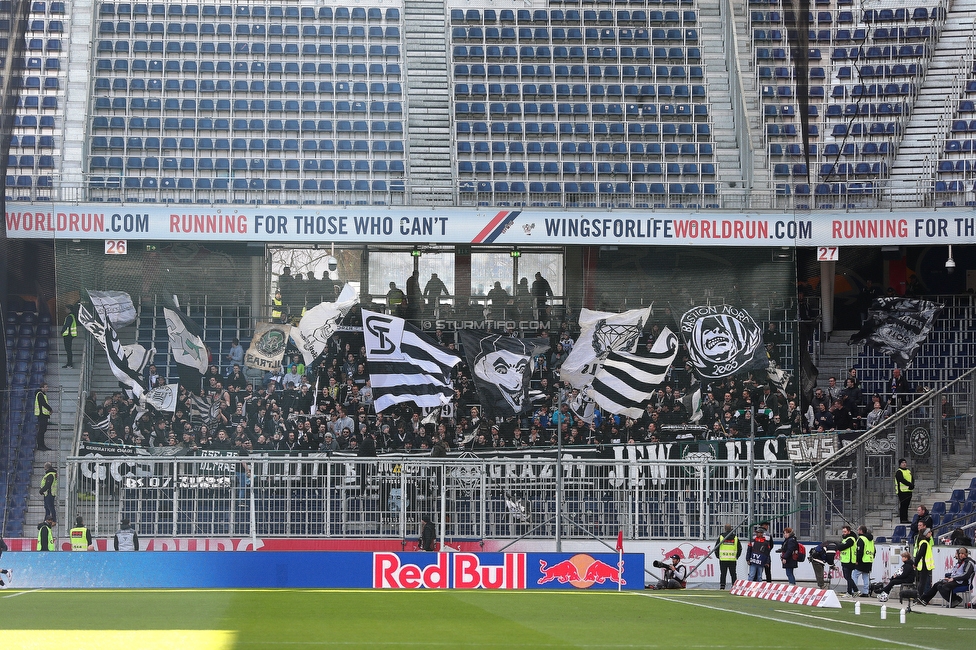 Salzburg - Sturm Graz
Oesterreichische Fussball Bundesliga, 22. Runde, FC RB Salzburg - SK Sturm Graz, Stadion Wals-Siezenheim, 08.03.2020. 

Foto zeigt Fans von Sturm
