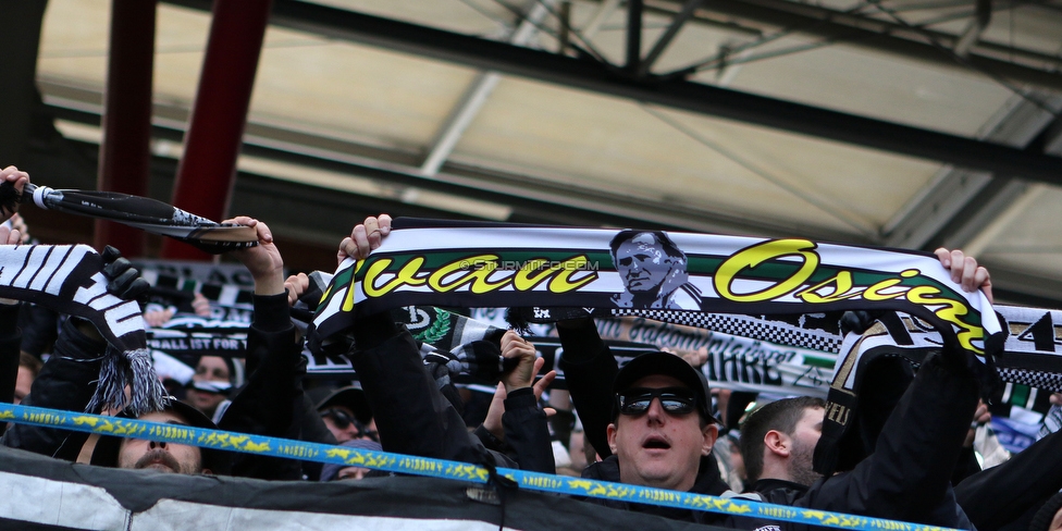 Salzburg - Sturm Graz
Oesterreichische Fussball Bundesliga, 22. Runde, FC RB Salzburg - SK Sturm Graz, Stadion Wals-Siezenheim, 08.03.2020. 

Foto zeigt Fans von Sturm
Schlüsselwörter: schals osim