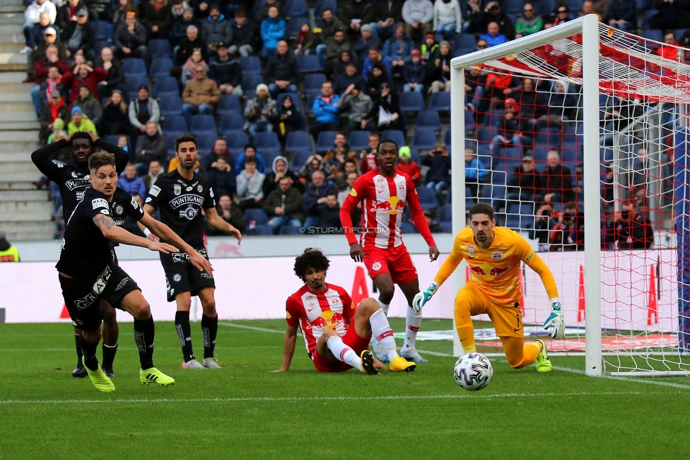 Salzburg - Sturm Graz
Oesterreichische Fussball Bundesliga, 22. Runde, FC RB Salzburg - SK Sturm Graz, Stadion Wals-Siezenheim, 08.03.2020. 

Foto zeigt Thorsten Roecher (Sturm), Andre Ramalho (Salzburg) und Cican Stankovic (Salzburg)
