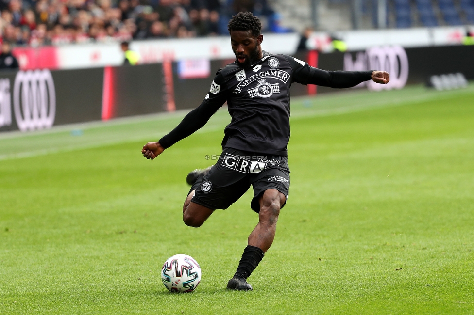 Salzburg - Sturm Graz
Oesterreichische Fussball Bundesliga, 22. Runde, FC RB Salzburg - SK Sturm Graz, Stadion Wals-Siezenheim, 08.03.2020. 

Foto zeigt Isaac Donkor (Sturm)
