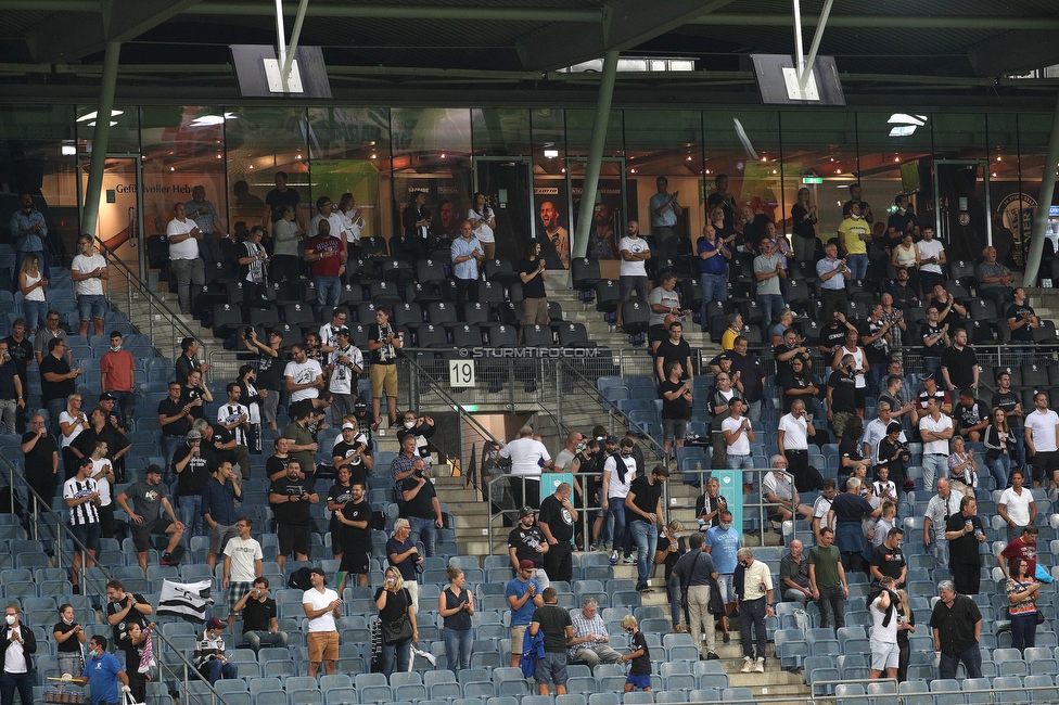 Sturm Graz - Innsbruck
OEFB Cup, 1. Runde, SK Sturm Graz - SV Innsbruck, Stadion Liebenau Graz, 28.08.2020. 

Foto zeigt Fans von Sturm
Schlüsselwörter: COVID19