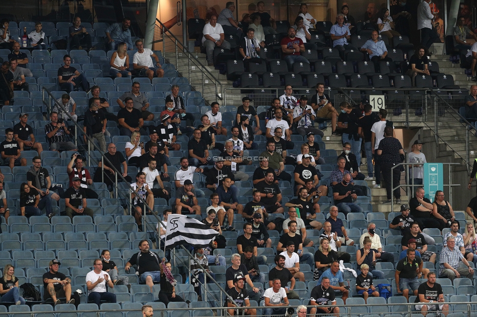 Sturm Graz - Innsbruck
OEFB Cup, 1. Runde, SK Sturm Graz - SV Innsbruck, Stadion Liebenau Graz, 28.08.2020. 

Foto zeigt Fans von Sturm
Schlüsselwörter: COVID19