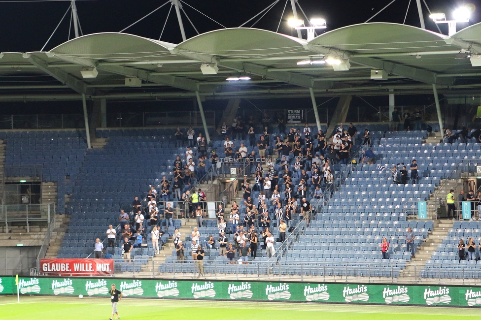 Sturm Graz - Innsbruck
OEFB Cup, 1. Runde, SK Sturm Graz - SV Innsbruck, Stadion Liebenau Graz, 28.08.2020. 

Foto zeigt Fans von Sturm
Schlüsselwörter: COVID19