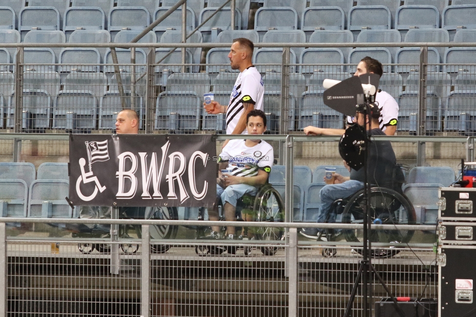 Sturm Graz - Innsbruck
OEFB Cup, 1. Runde, SK Sturm Graz - SV Innsbruck, Stadion Liebenau Graz, 28.08.2020. 

Foto zeigt Fans von Sturm
Schlüsselwörter: COVID19