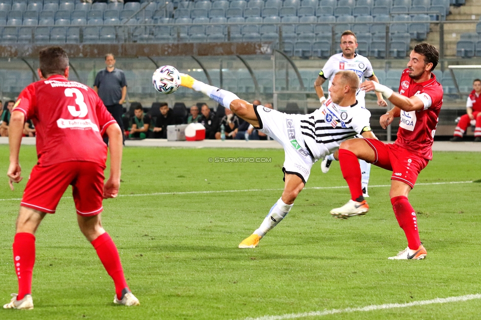 Sturm Graz - Innsbruck
OEFB Cup, 1. Runde, SK Sturm Graz - SV Innsbruck, Stadion Liebenau Graz, 28.08.2020. 

Foto zeigt Bekim Balaj (Sturm)
