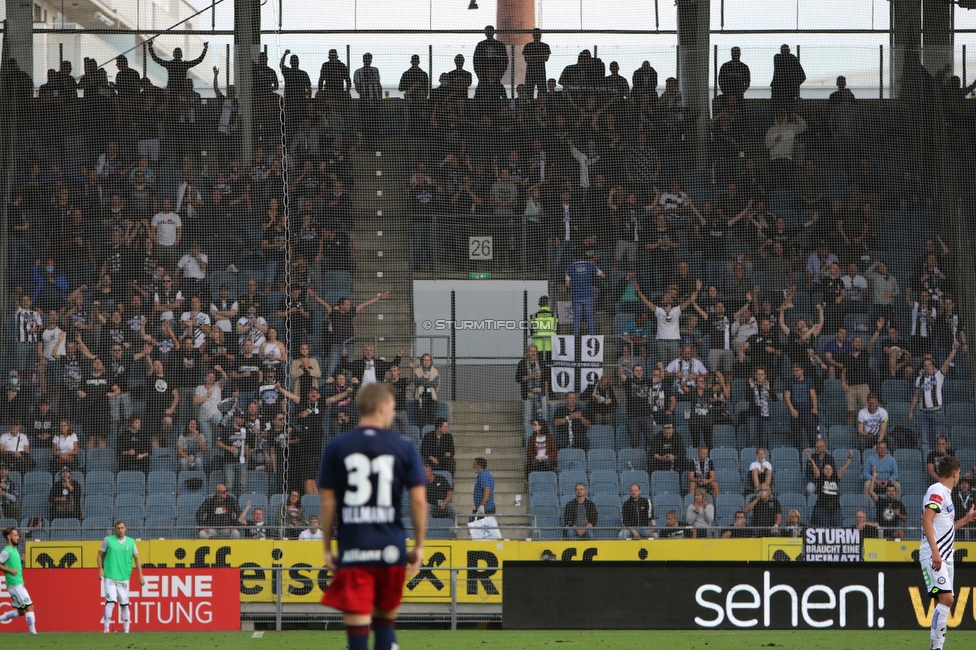 Sturm Graz - Rapid Wien
Oesterreichische Fussball Bundesliga, 2. Runde, SK Sturm Graz - SK Rapid Wien, Stadion Liebenau Graz, 19.09.2020. 

Foto zeigt Fans von Sturm
Schlüsselwörter: COVID19