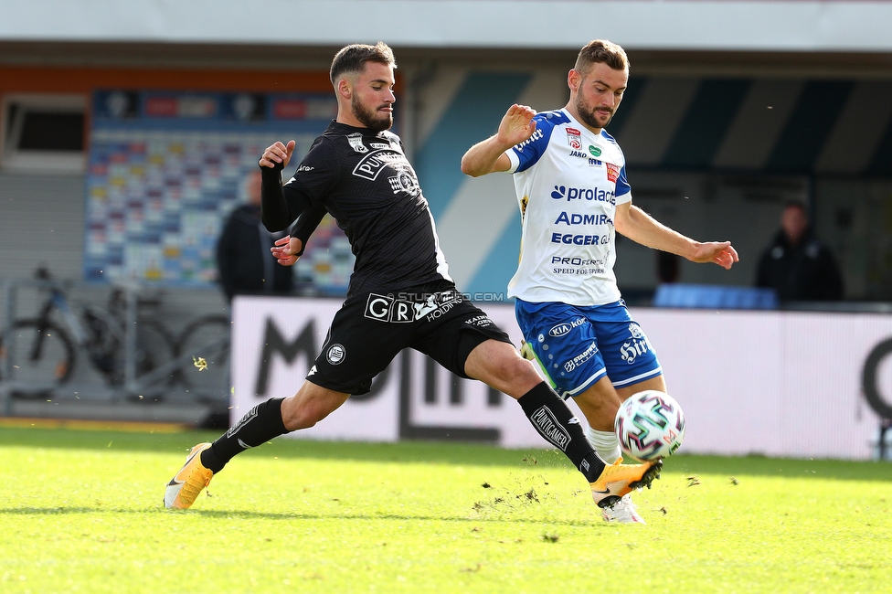 Hartberg - Sturm Graz
Oesterreichische Fussball Bundesliga, 3. Runde, TSV Hartberg - SK Sturm Graz, Arena Hartberg, 27.09.2020. 

Foto zeigt Sebastian Zettl (Sturm)
