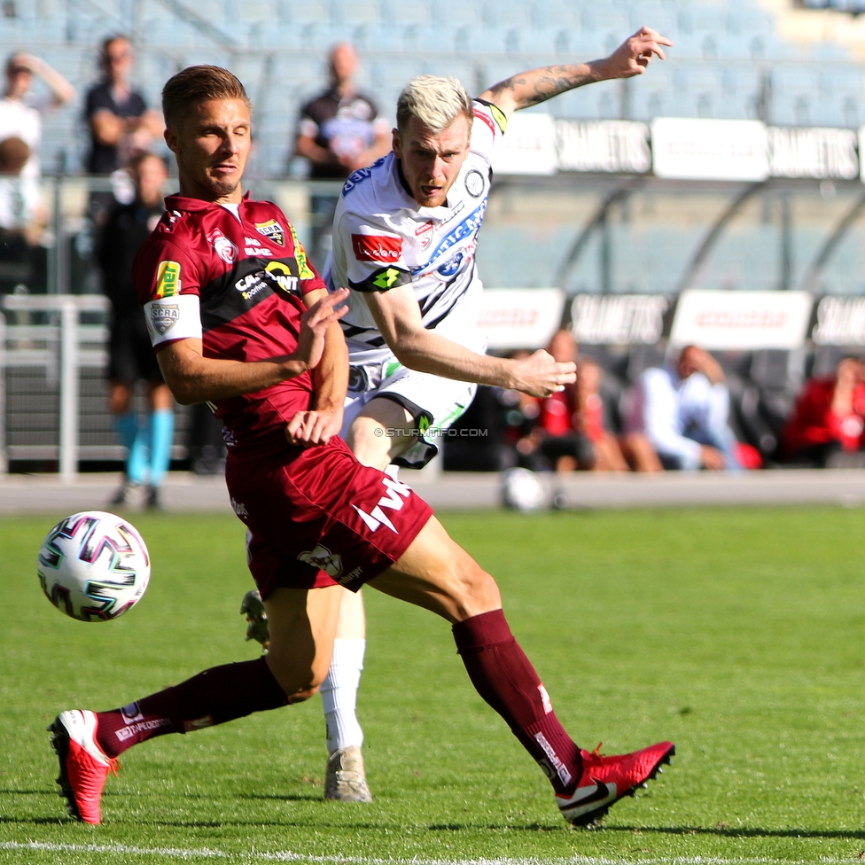 Sturm Graz - Altach
Oesterreichische Fussball Bundesliga, 4. Runde, SK Sturm Graz - SCR Altach, Stadion Liebenau Graz, 04.10.2020. 

Foto zeigt Kevin Friesenbichler (Sturm)
