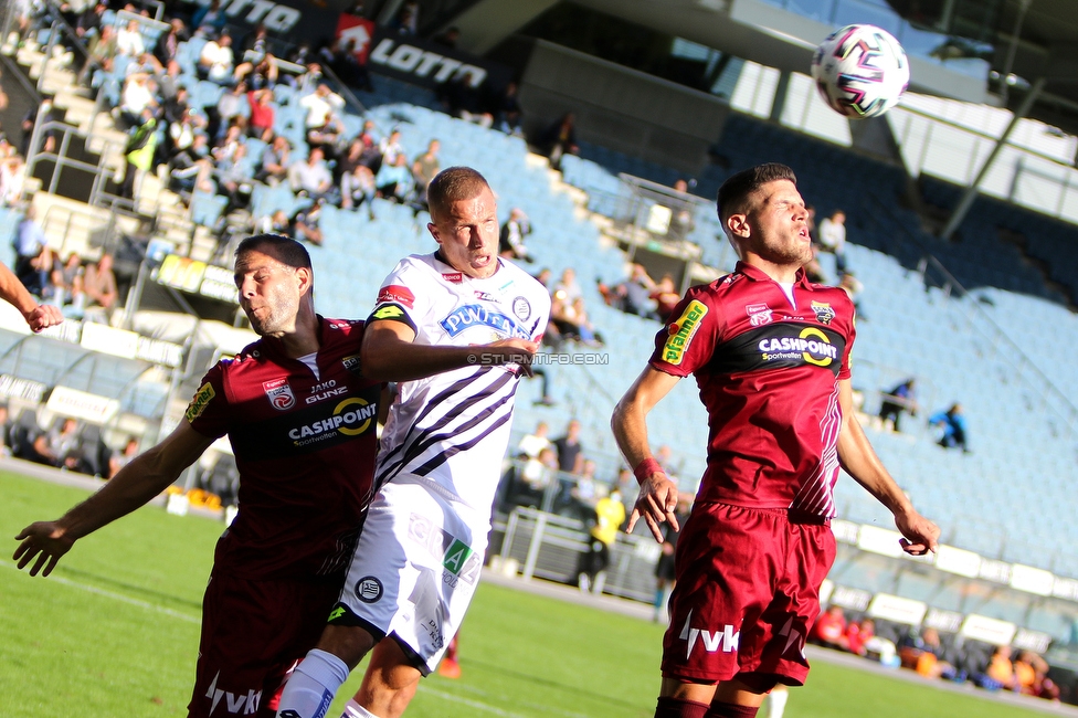 Sturm Graz - Altach
Oesterreichische Fussball Bundesliga, 4. Runde, SK Sturm Graz - SCR Altach, Stadion Liebenau Graz, 04.10.2020. 

Foto zeigt Bekim Balaj (Sturm)
