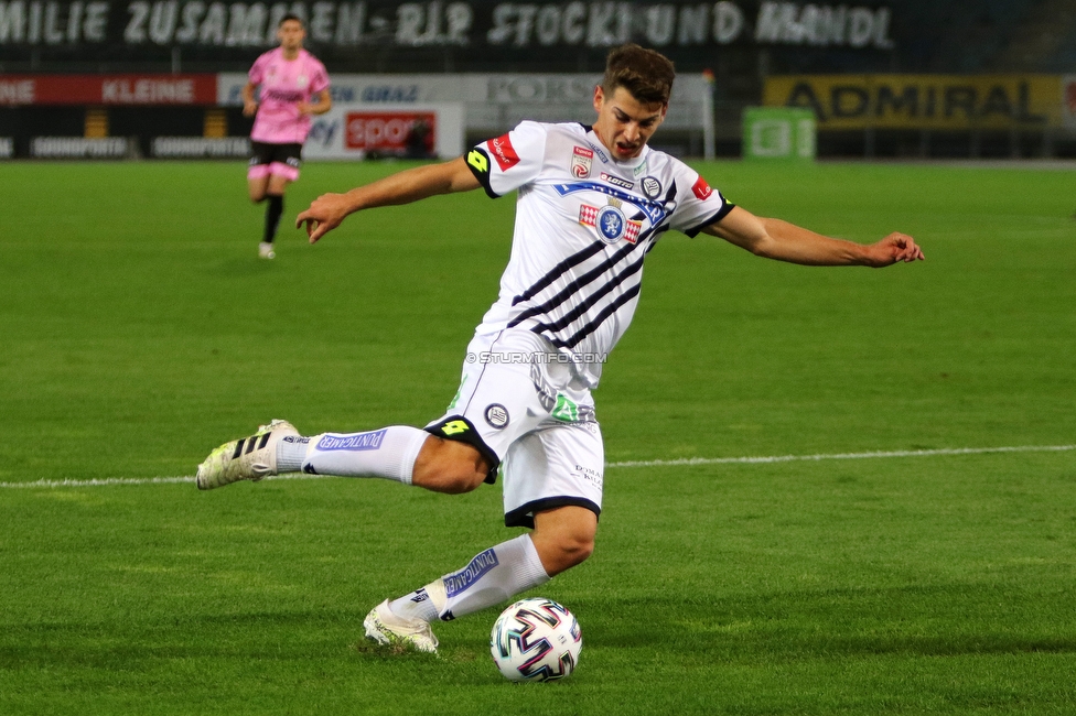 Sturm Graz - LASK
Oesterreichische Fussball Bundesliga, 6. Runde, SK Sturm Graz - LASK, Stadion Liebenau Graz, 01.11.2020. 

Foto zeigt Ivan Ljubic (Sturm)
