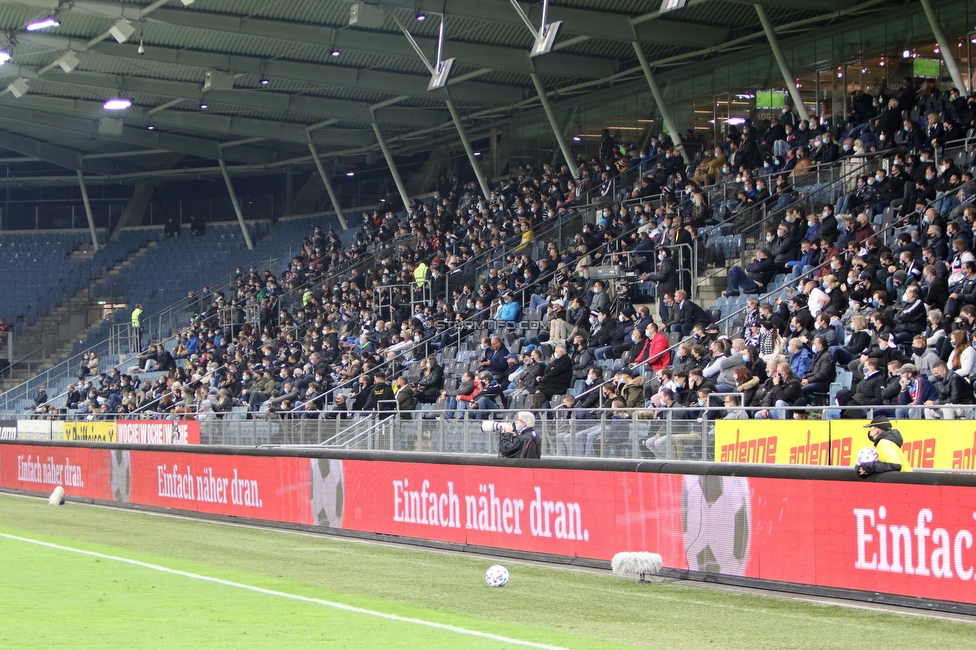 Sturm Graz - LASK
Oesterreichische Fussball Bundesliga, 6. Runde, SK Sturm Graz - LASK, Stadion Liebenau Graz, 01.11.2020. 

Foto zeigt Fans von Sturm
