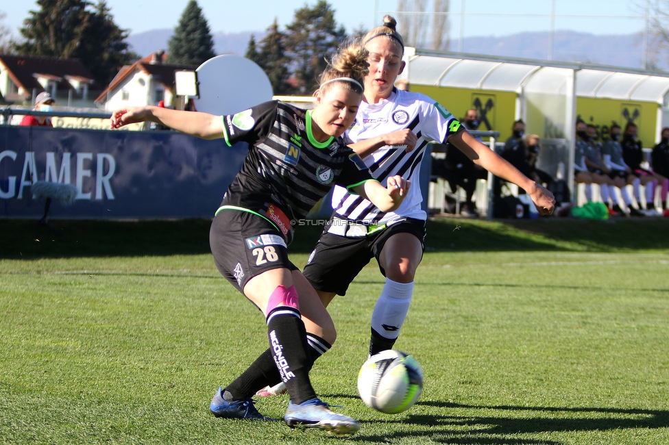 Sturm Damen - Neulengbach
OEFB Frauen Bundesliga, 8. Runde,  SK Sturm Graz Damen - SV Neulengbach, Trainingszentrum Messendor Graz, 08.11.2020. 

Foto zeigt Julia Wagner (Sturm Damen)
