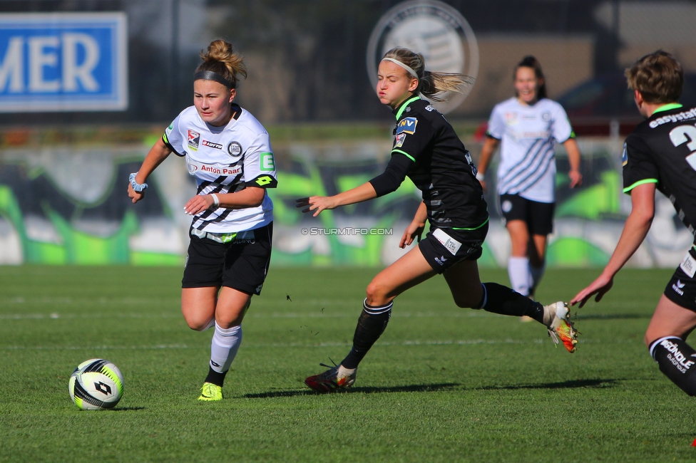 Sturm Damen - Neulengbach
OEFB Frauen Bundesliga, 8. Runde,  SK Sturm Graz Damen - SV Neulengbach, Trainingszentrum Messendor Graz, 08.11.2020. 

Foto zeigt Annabel Schasching (Sturm Damen)
