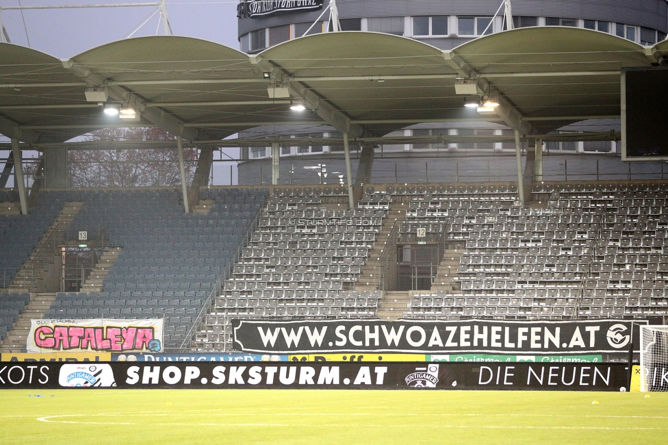Sturm Graz - Tirol
Oesterreichische Fussball Bundesliga, 9. Runde, SK Sturm Graz - WSG Tirol, Stadion Liebenau Graz, 28.11.2020. 

Foto zeigt Spruchbaender
Schlüsselwörter: baby schwoazehelfen