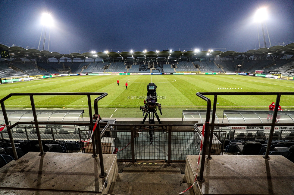 Sturm Graz - Tirol
Oesterreichische Fussball Bundesliga, 9. Runde, SK Sturm Graz - WSG Tirol, Stadion Liebenau Graz, 28.11.2020. 

Foto zeigt eine Innenansicht im Stadion Liebenau
Schlüsselwörter: COVID19