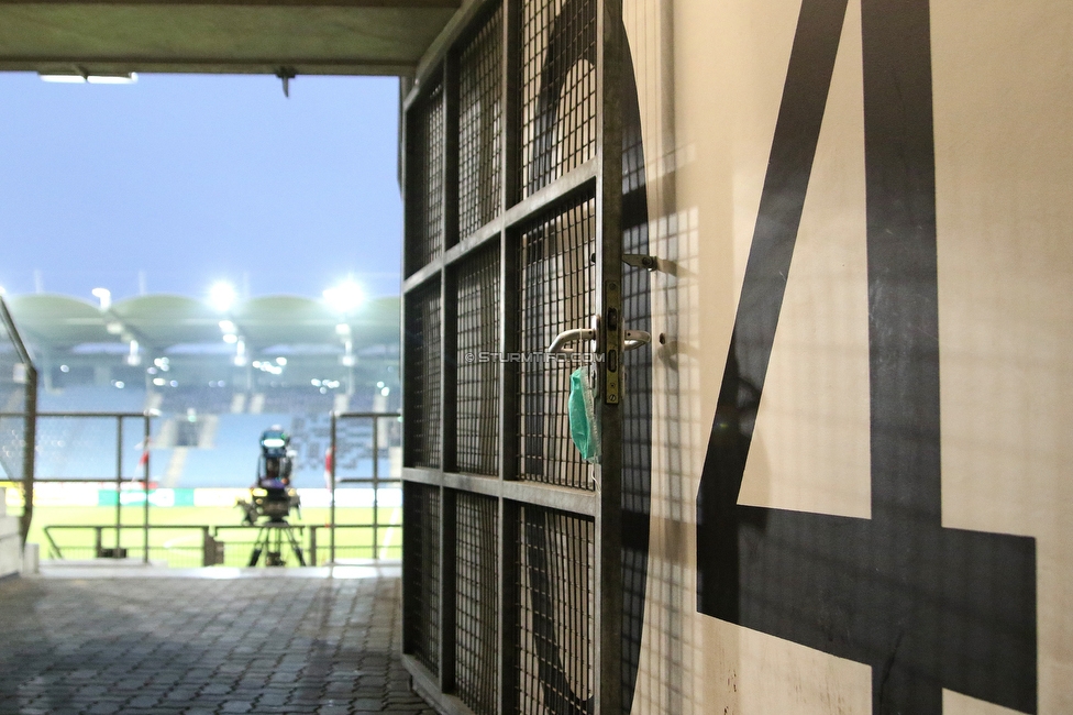 Sturm Graz - Tirol
Oesterreichische Fussball Bundesliga, 9. Runde, SK Sturm Graz - WSG Tirol, Stadion Liebenau Graz, 28.11.2020. 

Foto zeigt eine MNS Maske
Schlüsselwörter: COVID19