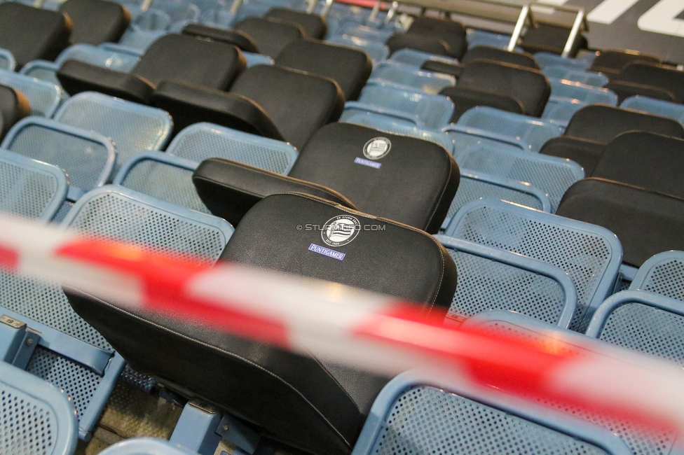 Sturm Graz - Tirol
Oesterreichische Fussball Bundesliga, 9. Runde, SK Sturm Graz - WSG Tirol, Stadion Liebenau Graz, 28.11.2020. 

Foto zeigt Sitze
Schlüsselwörter: COVID19