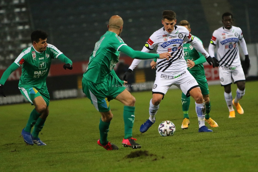 Sturm Graz - Tirol
Oesterreichische Fussball Bundesliga, 9. Runde, SK Sturm Graz - WSG Tirol, Stadion Liebenau Graz, 28.11.2020. 

Foto zeigt Ivan Ljubic (Sturm)
