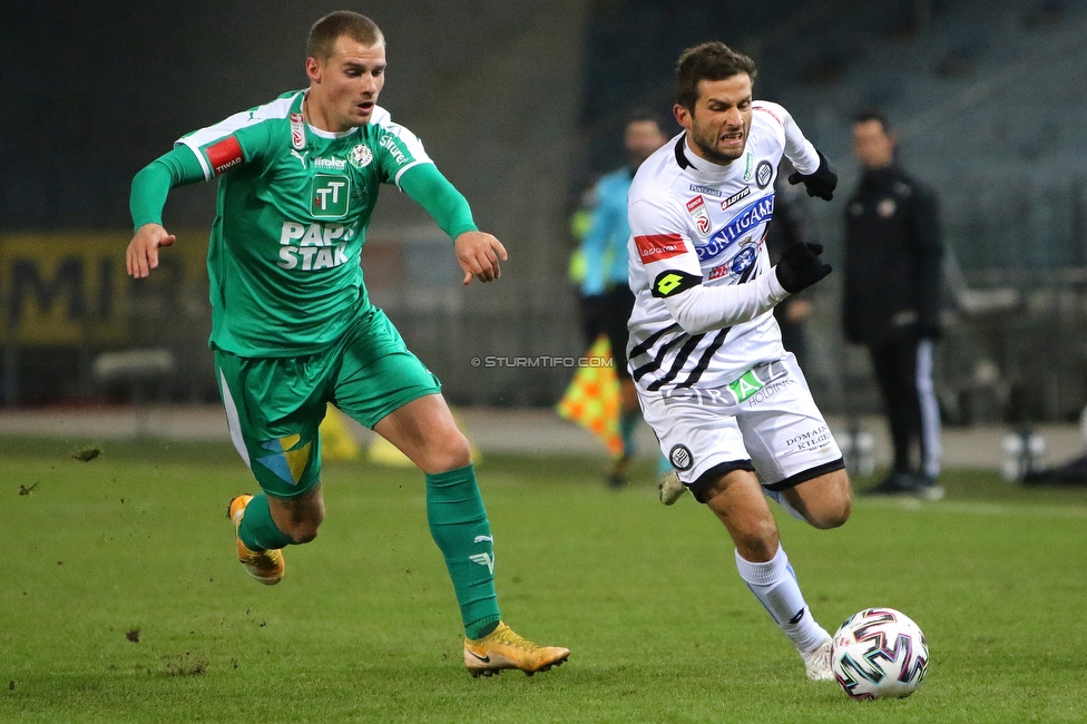 Sturm Graz - Tirol
Oesterreichische Fussball Bundesliga, 9. Runde, SK Sturm Graz - WSG Tirol, Stadion Liebenau Graz, 28.11.2020. 

Foto zeigt Andreas Kuen (Sturm)
