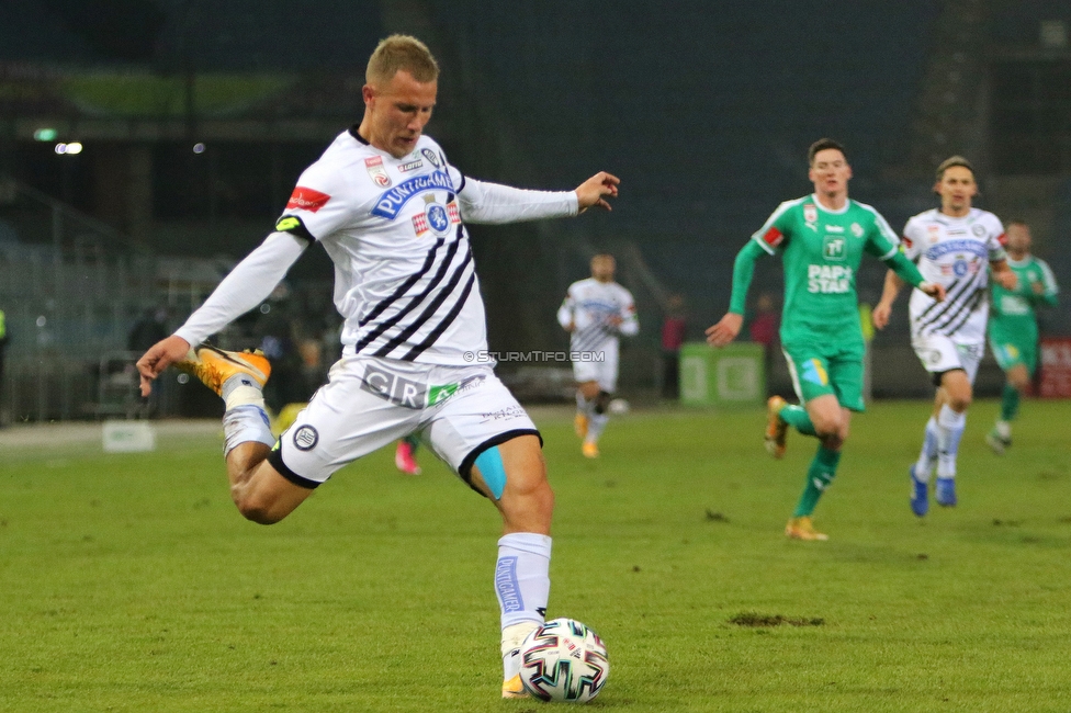 Sturm Graz - Tirol
Oesterreichische Fussball Bundesliga, 9. Runde, SK Sturm Graz - WSG Tirol, Stadion Liebenau Graz, 28.11.2020. 

Foto zeigt Bekim Balaj (Sturm)
