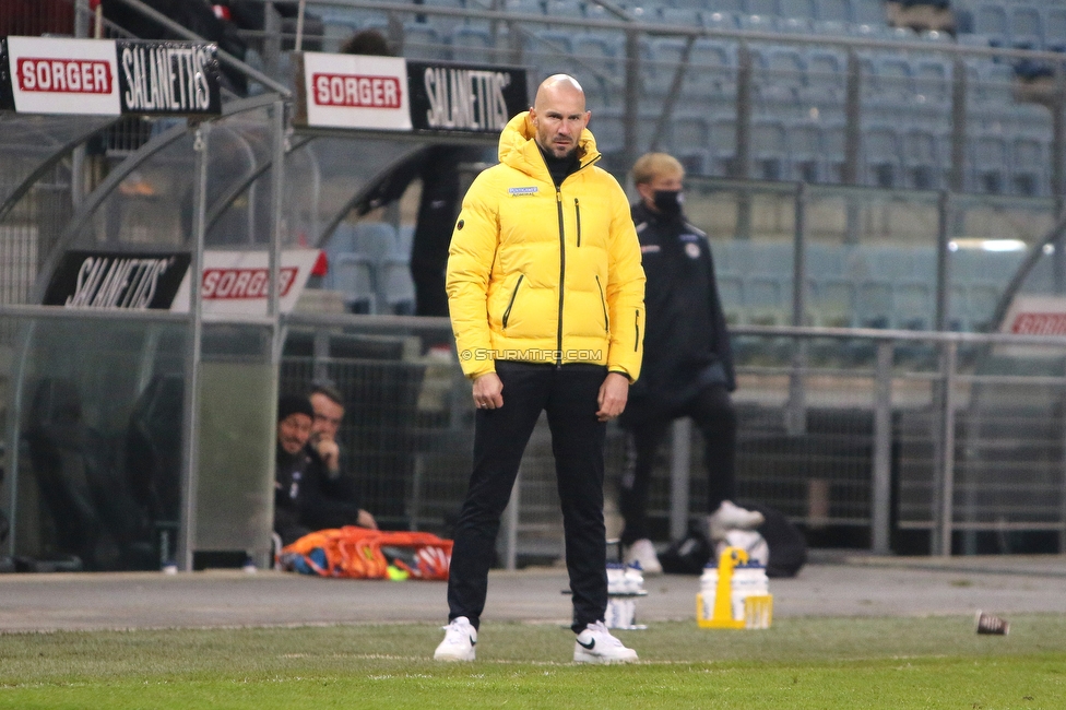 Sturm Graz - Admira Wacker
Oesterreichische Fussball Bundesliga, 11. Runde, SK Sturm Graz - FC Admira Wacker, Stadion Liebenau Graz, 12.12.2020. 

Foto zeigt Christian Ilzer (Cheftrainer Sturm)
Schlüsselwörter: COVID19 geisterspiel